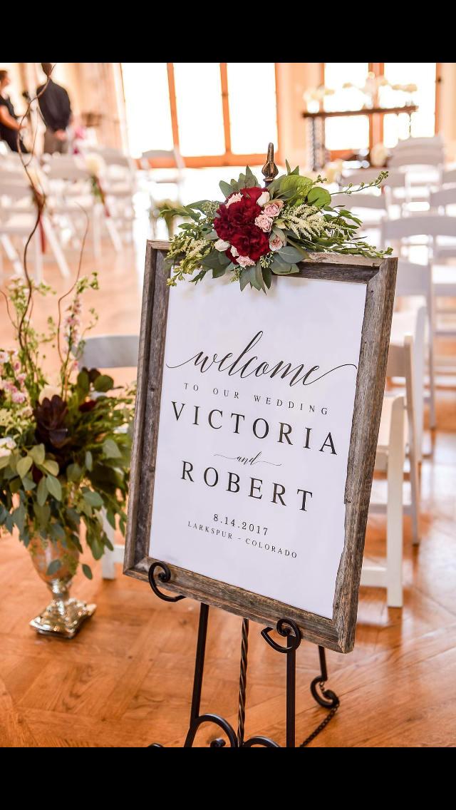 Wedding - Elegant Welcome to our Wedding Sign Template Welcome Wedding Template Welcome Wedding Sign DIY Wedding Welcome Sign PDF Welcome Wedding
