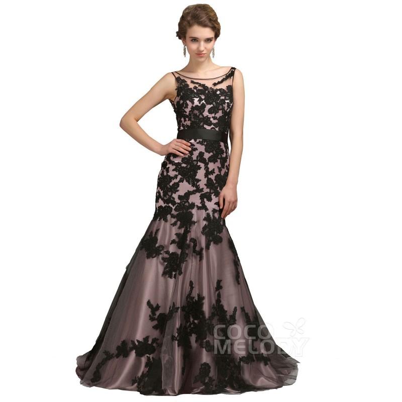 Hochzeit - Fabulous Trumpet-Mermaid Illusion Sweep-Brush Train Lace Mother of the Bride Dress COKT13001 - Top Designer Wedding Online-Shop