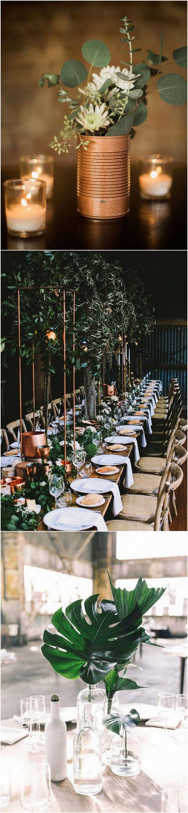 Mariage - Trending-12 Industrial Wedding Centerpiece Ideas For 2018 - Page 2 Of 2
