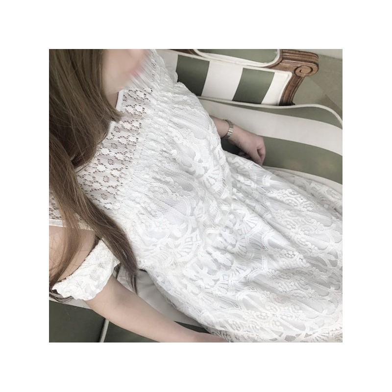 Свадьба - Off-the-Shoulder Lace Dress - Lafannie Fashion Shop