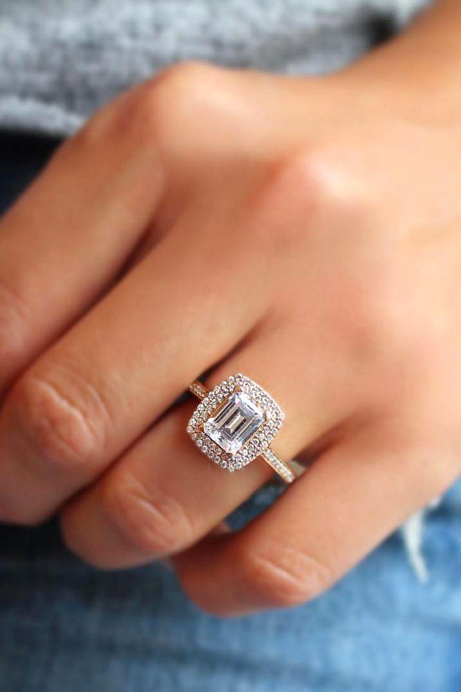 Wedding - 27 Eye-Catching Emerald Cut Engagement Rings