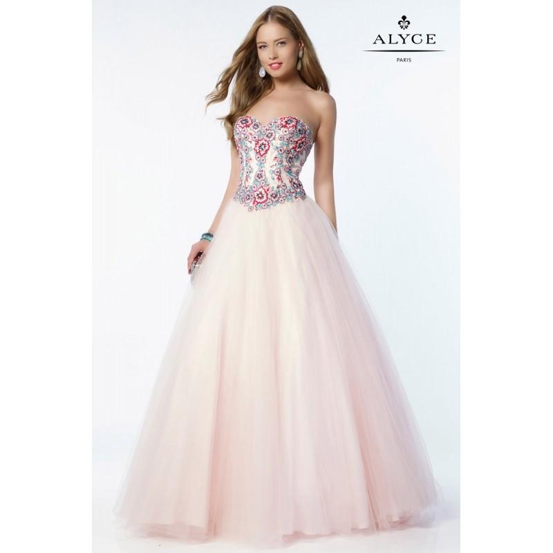 Hochzeit - Pink Alyce Prom 6800-17 Alyce Paris Prom - Rich Your Wedding Day