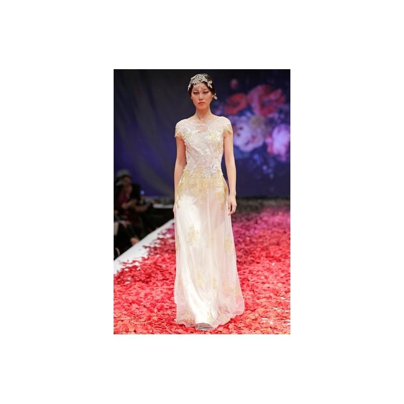 زفاف - Claire Pettibone FW14 Dress 15 - Fall 2014 Claire Pettibone A-Line Full Length Ivory - Rolierosie One Wedding Store
