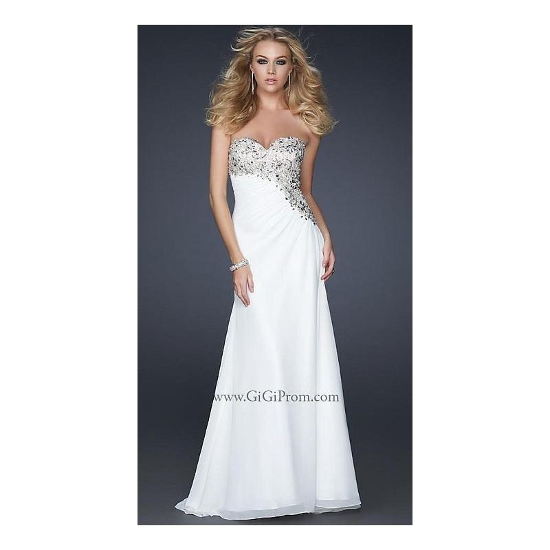 Hochzeit - 2013 Prom Dresses GiGi Ivory Prom Dress 17424 by La Femme - Brand Prom Dresses