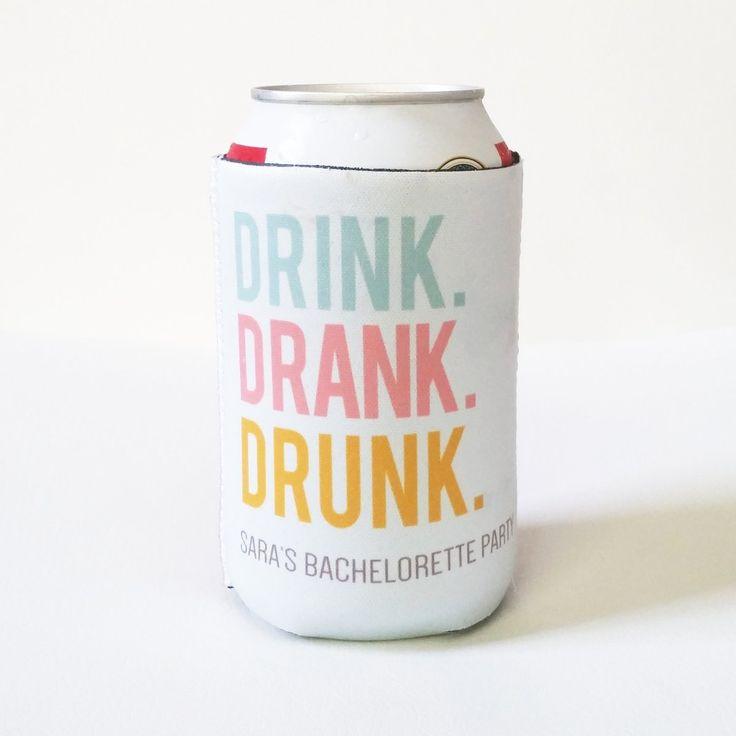 Mariage - Koozies - Drink Drank Drunk Can Or Bottle Insulator