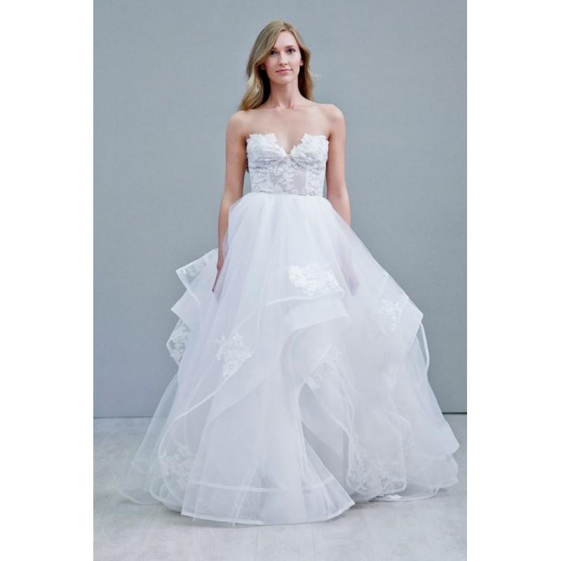 زفاف - Style 6552 by Hayley Paige - Sweetheart Floor length Sleeveless LaceTulle Ballgown Dress - 2018 Unique Wedding Shop