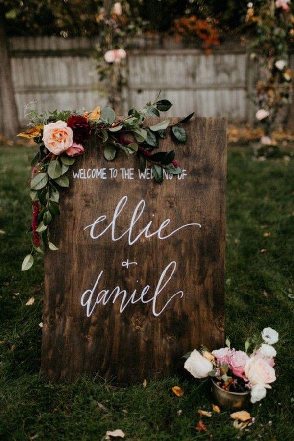 Свадьба - 15 Chic Greenery Wedding Signs For 2018 Trends