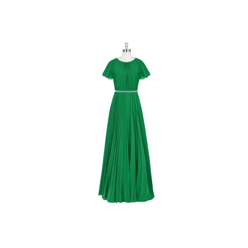Hochzeit - Emerald Azazie Kara - Back Zip Chiffon Scoop Floor Length Dress - Charming Bridesmaids Store