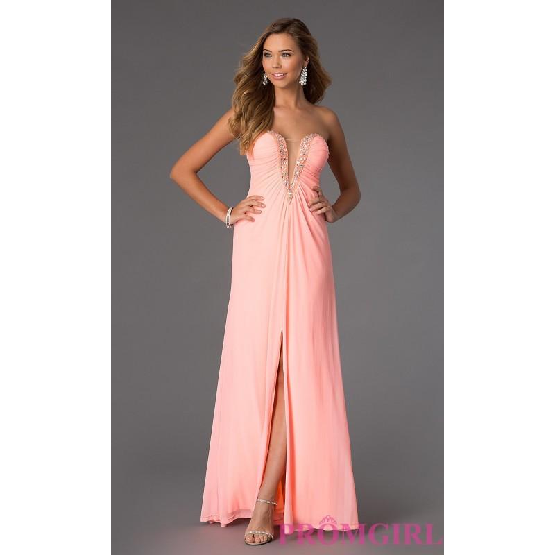 Hochzeit - Strapless Sweetheart Plunging Neckline Dress - Brand Prom Dresses