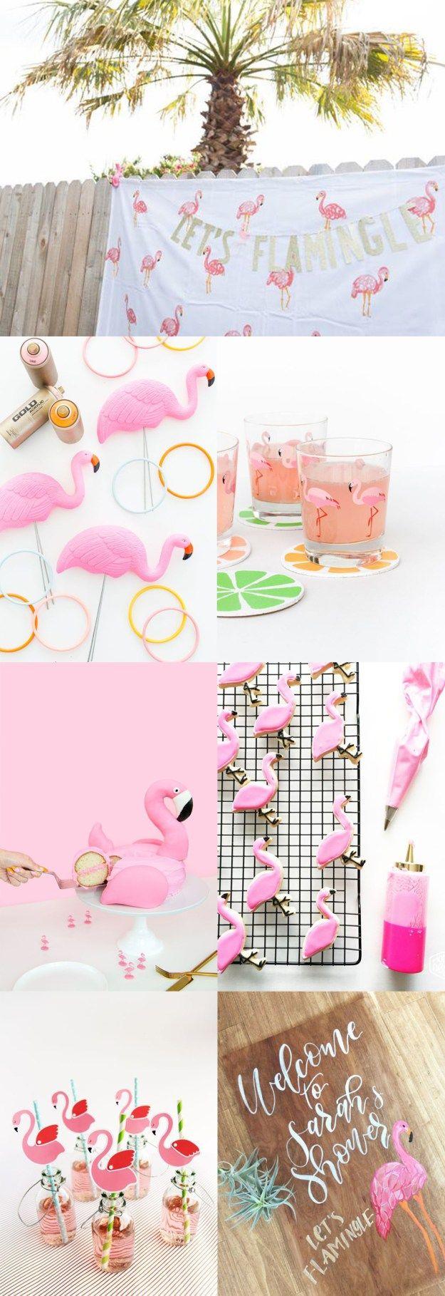 Hochzeit - "Let's Flamingle" Flamingo Bridal Shower Inspiration