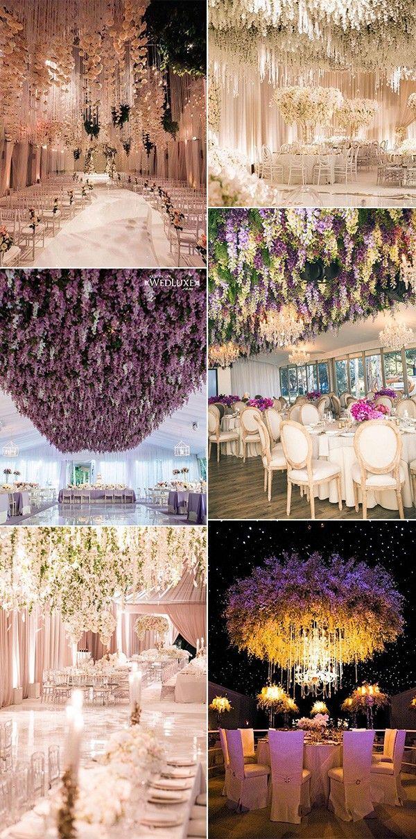 زفاف - Trending-12 Fairytale Wedding Flower Ceiling Ideas For Your Big Day - Page 2 Of 2