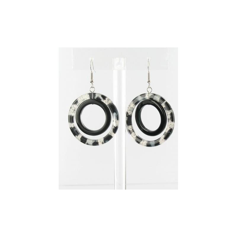 Mariage - Helens Heart Earrings PRE10460-White-Lepard Helen's Heart Earrings - Rich Your Wedding Day