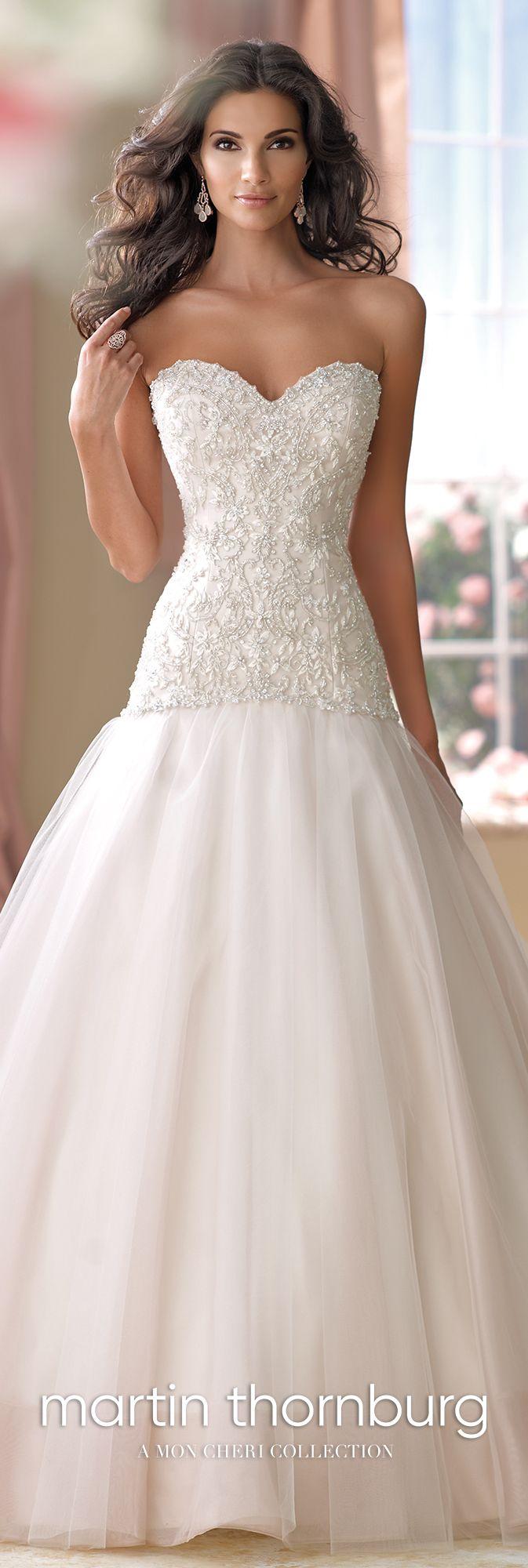 Hochzeit - Organza & Tulle Sweetheart Neckline A-Line Wedding Dress- 114270 Cora