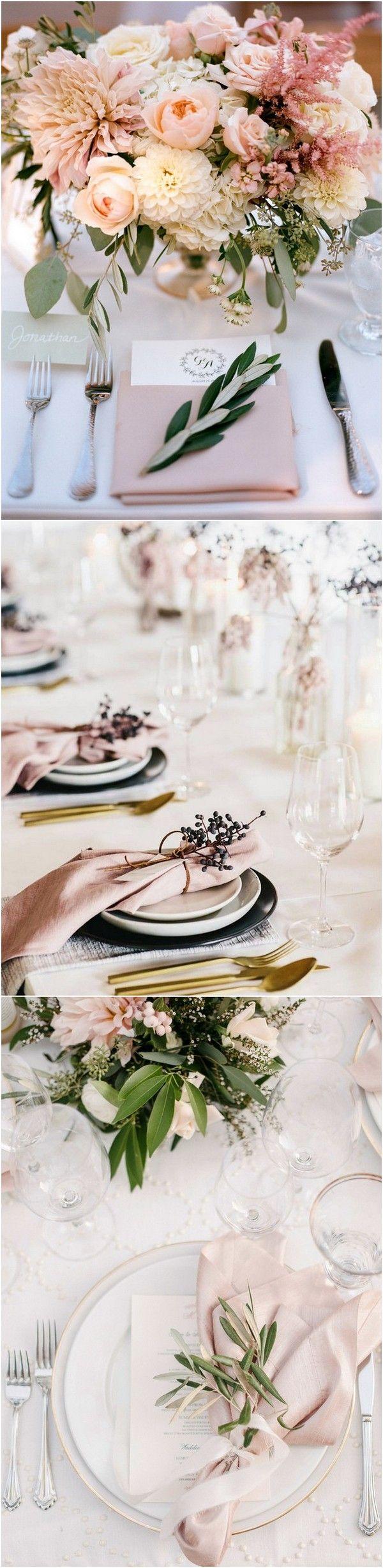 زفاف - Top 15 So Elegant Wedding Table Setting Ideas For 2018