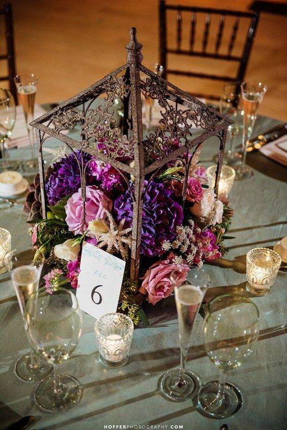 زفاف - 20 Purple Hydrangeas Wedding Flower Ideas
