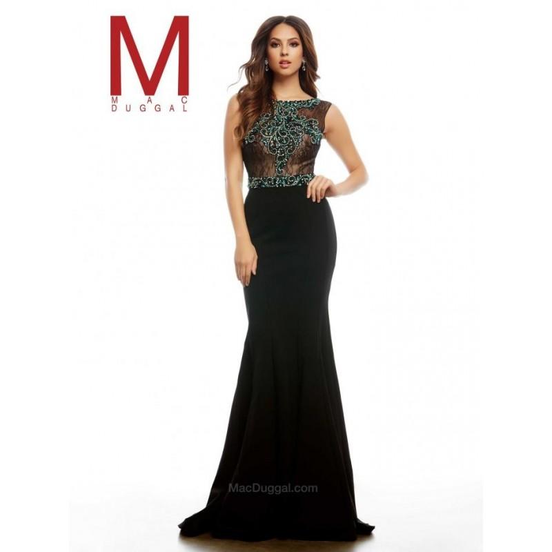 زفاف - Mac Duggal Cassandra Stone Style 65421A -  Designer Wedding Dresses