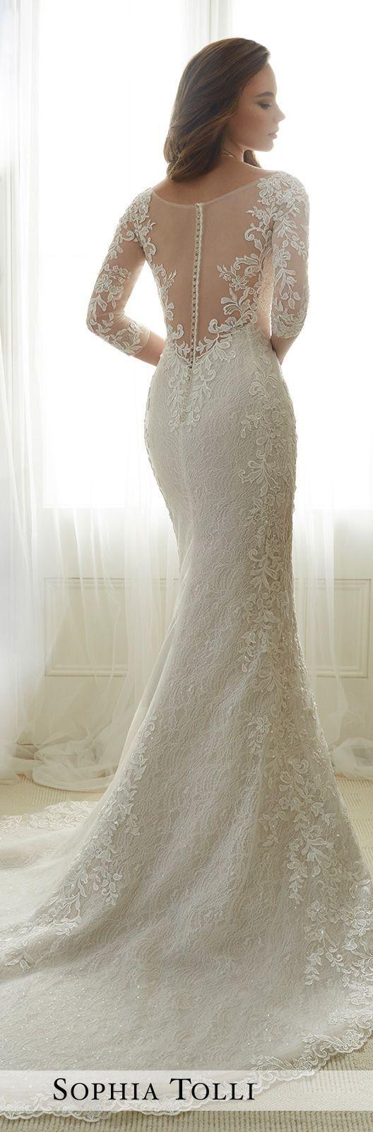 Hochzeit - Tulle Soft Trumpet Wedding Gown - Sophia Tolli Y11702