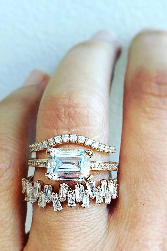 زفاف - 27 Eye-Catching Emerald Cut Engagement Rings