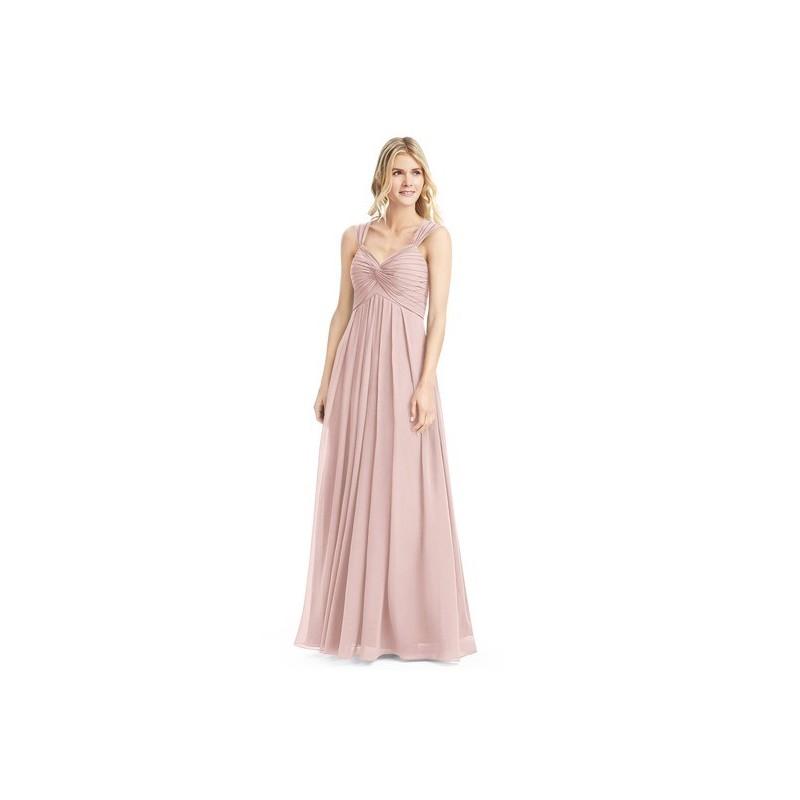 Hochzeit - Dusty_rose Azazie Kaitlynn - Chiffon V Neck Floor Length Back Zip Dress - Cheap Gorgeous Bridesmaids Store