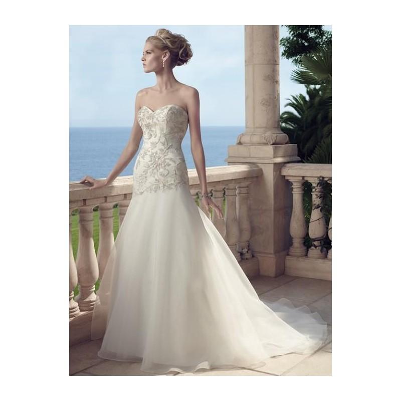 Hochzeit - Casablanca Bridal 2149 Strapless Beaded Fit & Flare Wedding Dress - Crazy Sale Bridal Dresses
