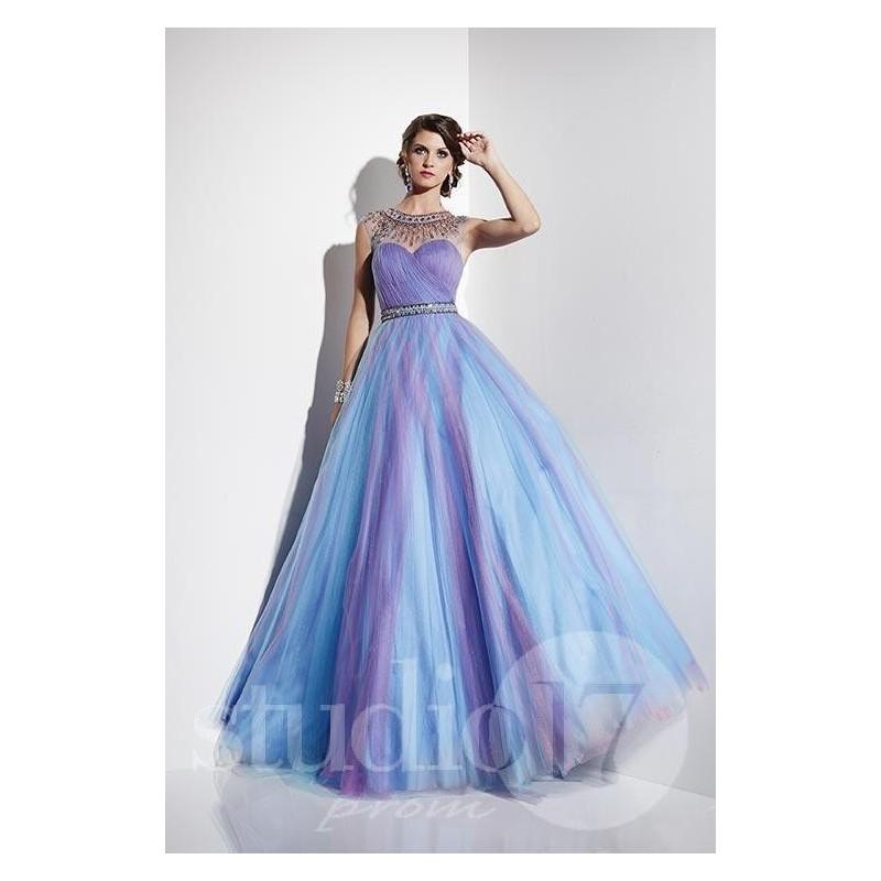 Wedding - Studio 17 12558 Dress - Prom Ball Gown Long Studio 17 Illusion, Jewel, Sweetheart Dress - 2017 New Wedding Dresses