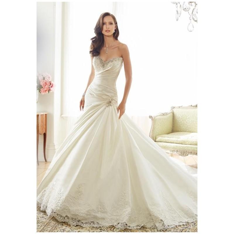 Hochzeit - Sophia Tolli Y11571 Peacock Wedding Dress - The Knot - Formal Bridesmaid Dresses 2017