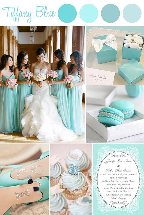 Mariage - Cheap Vintage Tiffany Blue Wedding Invitations EWI336