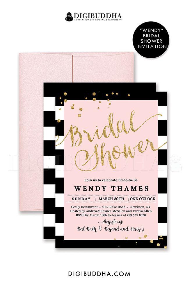 Свадьба - Digibuddha Bridal Shower Invitations