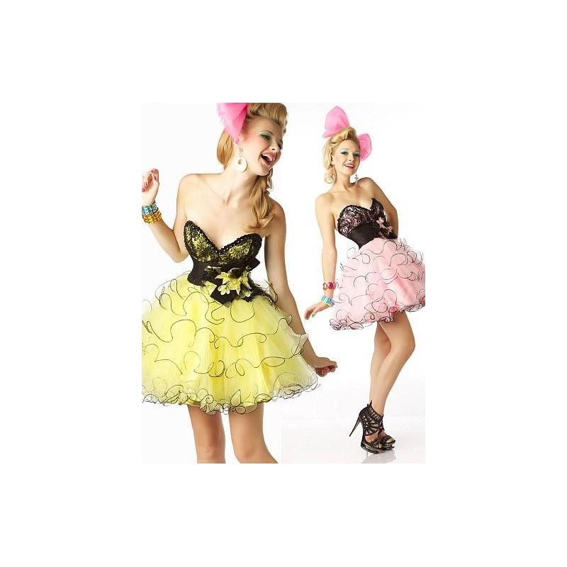 Hochzeit - BabyDoll by MacDuggal Cute and Playful Short Prom Dress 7291B - Brand Prom Dresses