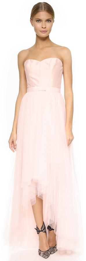 Mariage - Monique Lhuillier Bridesmaids Strapless Dress with Removable Skirt