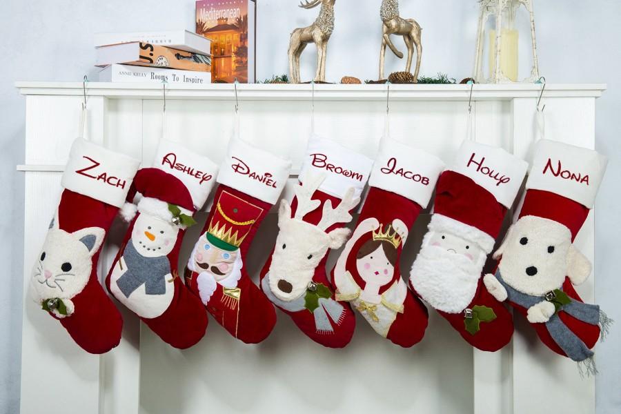 Personalized Christmas Stockings Monogram Christmas Stockings