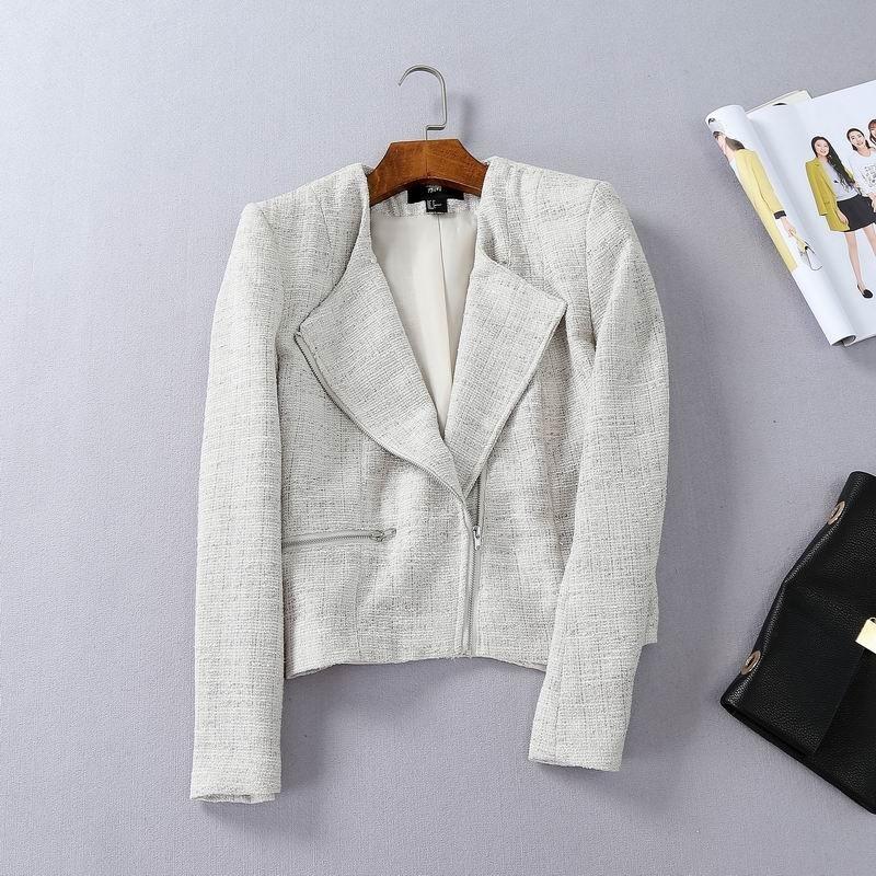 زفاف - Must-have Attractive Slimming Scoop Neck Long Sleeves Zipper Up Cardigan Coat - beenono.com