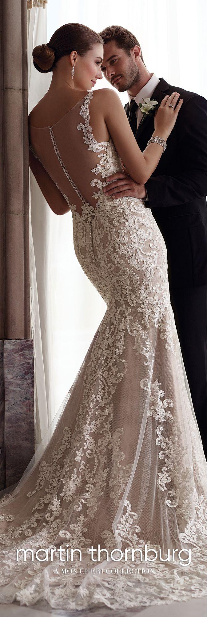 Hochzeit - Sleeveless Fit & Flare Lace Wedding Dress- 117268 Amber