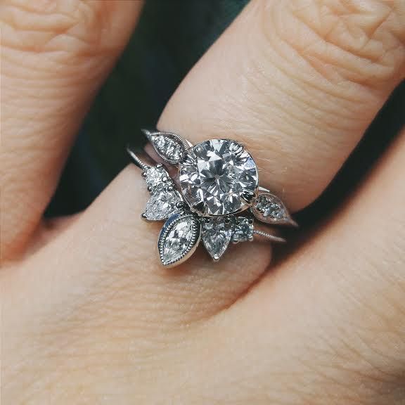 Свадьба - My Custom Engagement Ring, And Wedding Band Together!