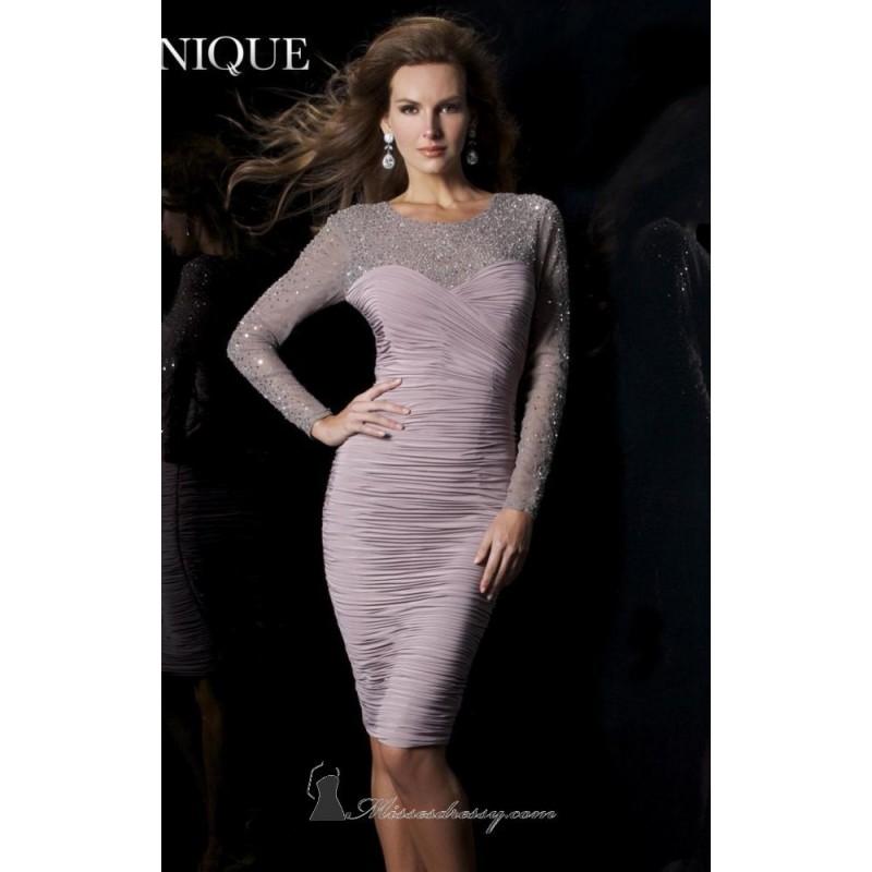 Mariage - Long sleeve cocktail dress by Janique - Color Your Classy Wardrobe