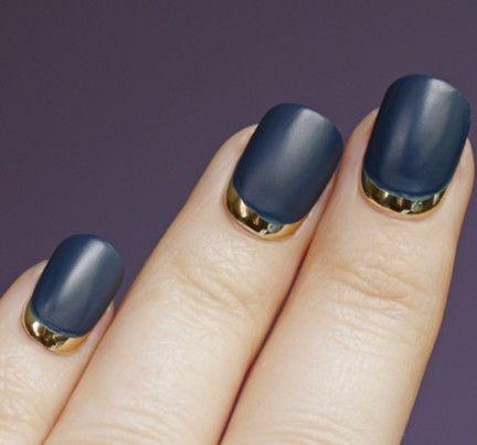 Mariage - Reverse French Nails