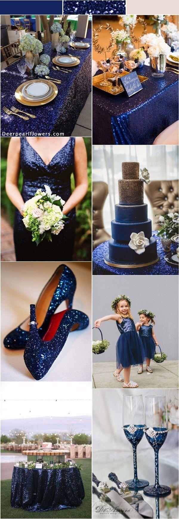 Свадьба - 2018 Wedding Trends – 7 Glitter Wedding Color Ideas