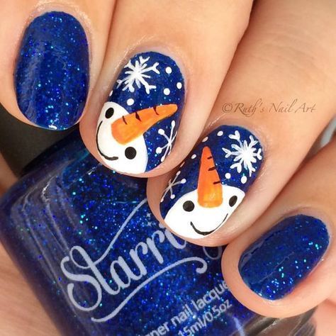 زفاف - 40 Cute Nails Design For Christmas Holidays #21