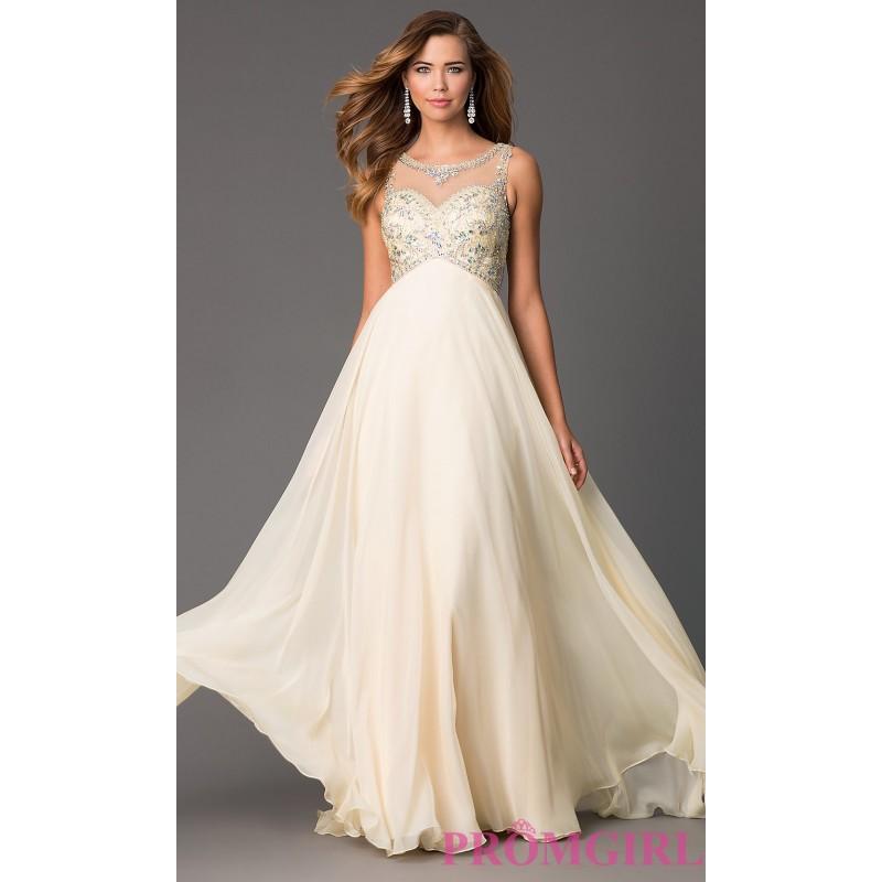 Mariage - Sleeveless Scoop Neck Floor Length Dress - Brand Prom Dresses