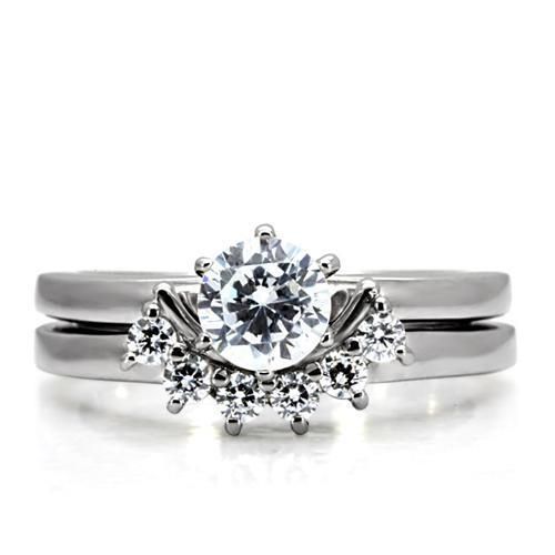 زفاف - A Perfect 1CT Round Cut Russian Lab Diamond Wedding Band Promise Ring