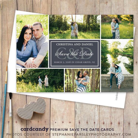 Mariage - Save-The-Date-Wedding-Magnets, Save The Date Photo Magnet - 6 Photo