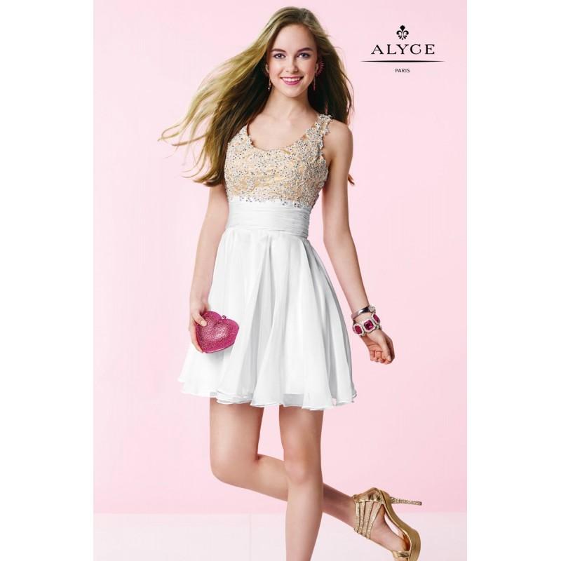 Mariage - Diamond White Alyce Paris Homecoming 3639 Alyce Paris Shorts - Top Design Dress Online Shop