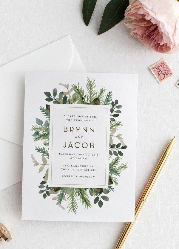 Свадьба - Top 10 Wedding Invitations We Love From ETSY For 2018