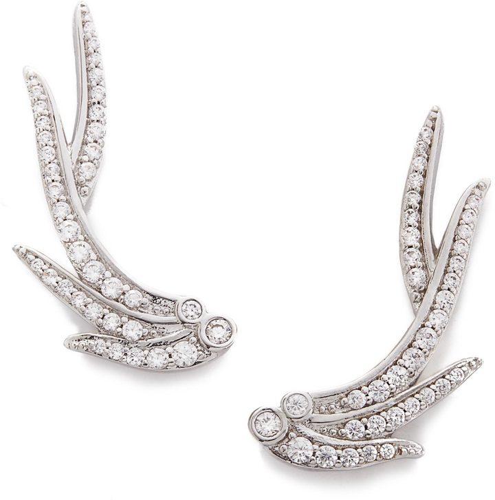 Mariage - Daphne Ear Climbers in Silver