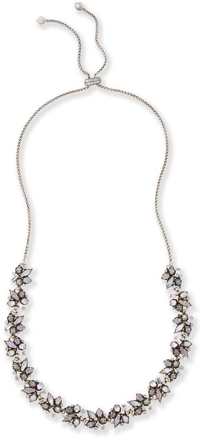 زفاف - Andrina Choker Necklace in Antique Silver