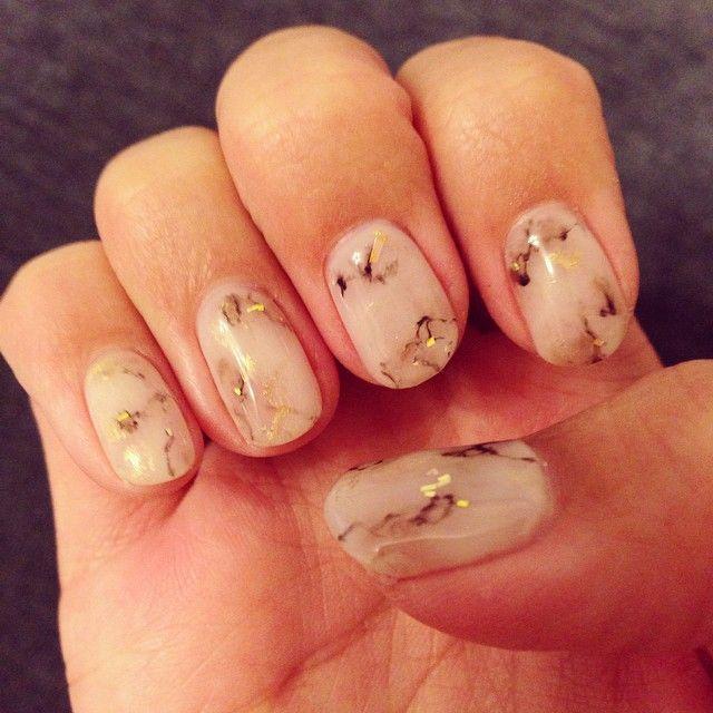 Свадьба - Marble Nails