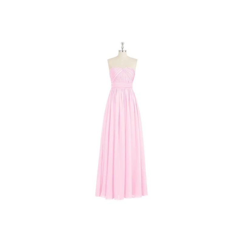 زفاف - Candy_pink Azazie Milagros - Sweetheart Back Zip Floor Length Chiffon Dress - Charming Bridesmaids Store