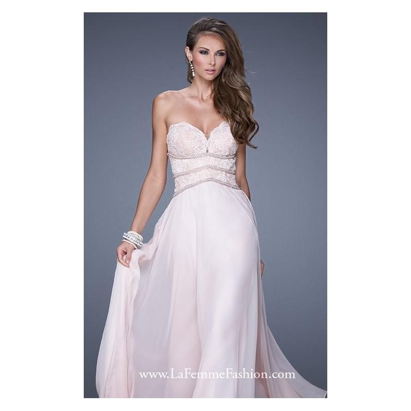 Hochzeit - Embellished Strapless Gown by La Femme 20743 - Bonny Evening Dresses Online 