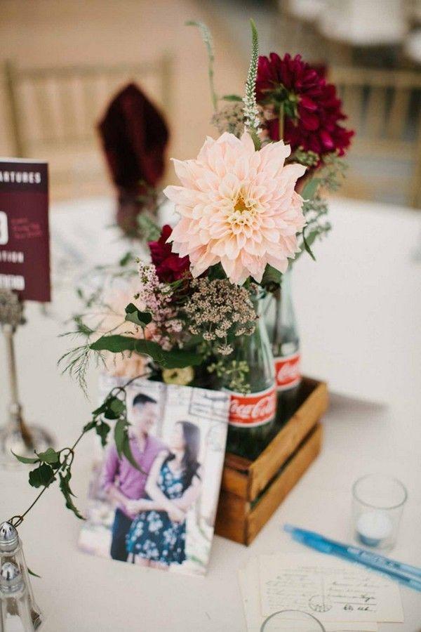 Mariage - Trending-10 Burgundy And Blush Wedding Centerpieces For 2018 - Page 2 Of 2