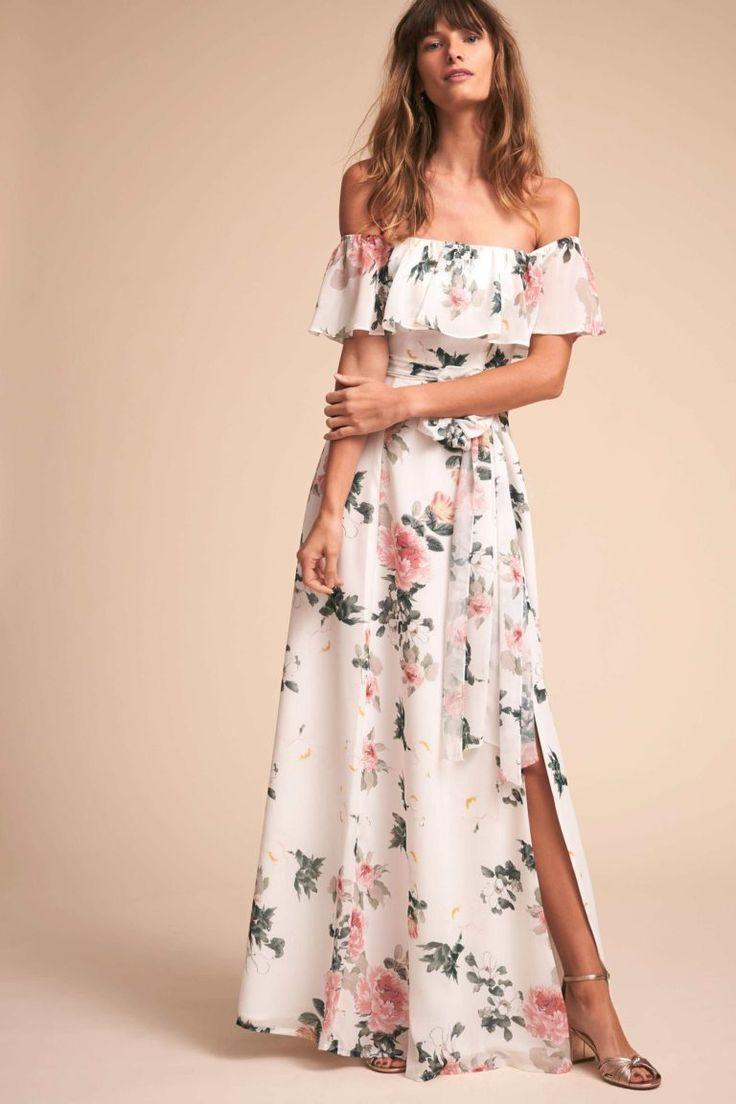 زفاف - Elegantly Modern BHLDN Bridesmaid Dresses Featuring Spring Floral Prints
